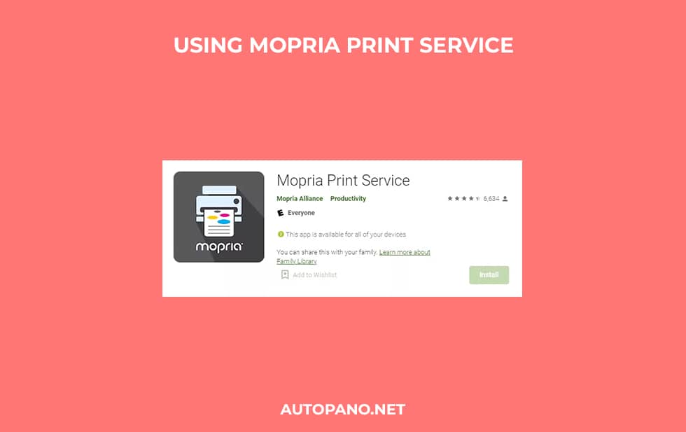 Print using Mopria Print Service