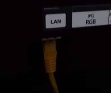 Connect TV to internet with LAN cable