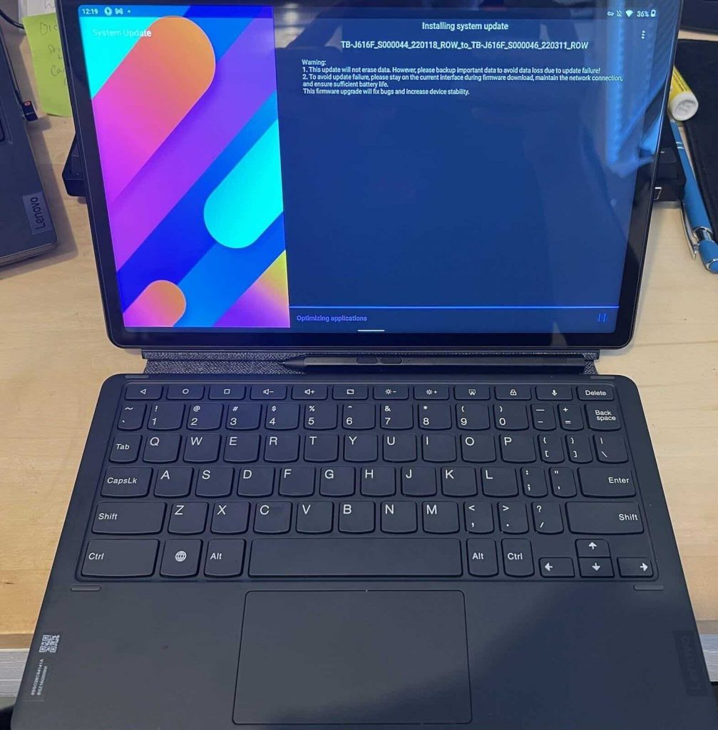 Lenovo Tab P11 Plus with keyboard