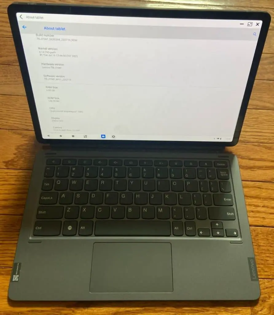 Lenovo Tab P11 Pro with keyboard