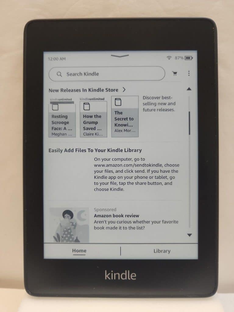 Kindle Paperwhite Display