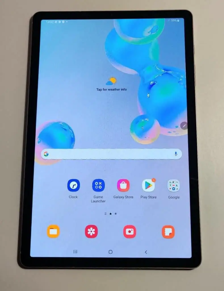 Samsung Galaxy Tab S6 Display